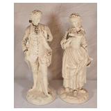 Ceramic Victorian Figures 21' tall
