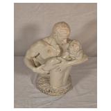 Ceramic Couple Sculpture 11ï¿½' tall