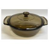 (B) Anchor Hocking Fire King Amber Brown 1.5 Qt.