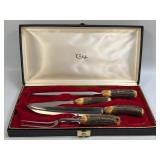 (SC) VINTAGE CASE XX NOBLE QUARTET CARVING SET