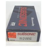 (SC) 12 Rounds Hornady Subsonic 45-70 GOVT SUB-X