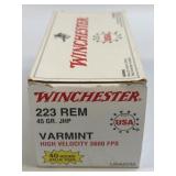 (SC) Full Box Winchester 223 REM JHP