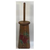 (E) Vintage Replica Butter Churn Hand Painted