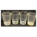 (B) American Quality Snuff Glasses Set of 4  4'