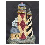 (B) Cast Iron Lighthouse Door Stop 8'