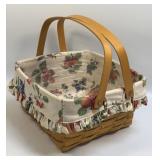 (D) Longaberger Cake Picnic Basket Large Double