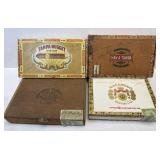 (C) 4 Assorted Cigar Boxes as Pictured