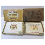 (C) 4 Assorted Cigar Boxes as Pictured