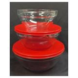 (B) Luminarc 3 Piece Stackable/Nesting Bowl Set