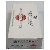 (SC) Full Box Federal Ammunition 45 Auto FMJ