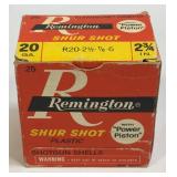 (SC) Full Box Remington Shur Shot 20 Ga 6 Shot