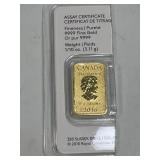 (SC) 2016 Canada 1/10 oz Pur Gold 9999 Fine Gold