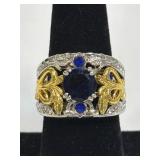 (SC) Olivenorma Blue Gold Sapphire Crystal Two