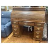 Very Nice Roll Top Desk Measuring 48' Wide x  22'