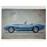 (C) Retro Style Metal Sign 11.5' x 7.5' as Shown