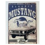(C) Retro Style Metal Sign 11.5' x 7.5' as Shown