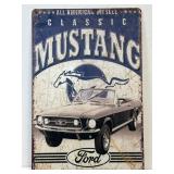 (C) Retro Style Metal Sign 11.5' x 7.5' as Shown