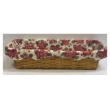 (D) Retired Longaberger Window Box Basket With