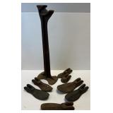 (F) Antique Cast Iron Cobbler Shoe Repair Stand