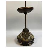 (G) Tiffany Style Stained Glass Pendant Sconce