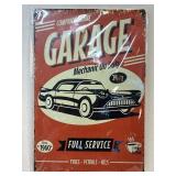 (C) Retro Style Metal Sign 11.5' x 7.5' as Shown