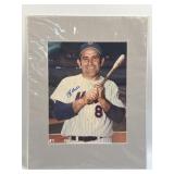 (F) Autographed Yogi Berra Picture With COA