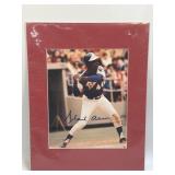 (F) Autographed Hank Aaron Picture With COA