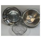 (B) Stainless Steel Colander Mixing Bowl and