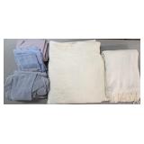 (FL) 2 Chenille Bedspreads, 1 Complete Sheet Set,