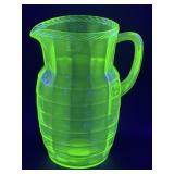 (D) Vintage Anchor Hocking Uranium Green