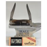(SC) Schrade Old Timer Improved Muskrat 77OT USA