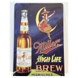 (C) Retro Style Metal Sign 11.5' x 7.5' as Shown