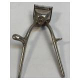(D) Vintage Manual Hair Clipper Square Blade