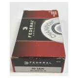 (SC) Full Box Federal Ammunition 40 S&W FMJ