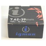(SC) Full Box Igman 7.62 X 39 FMJ