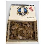 (G) Approximately 5.7 Lbs Wheat Pennies In White