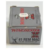 (SC) Full Box Winchester 41 REM Mag Silvertip HP