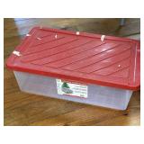 (FL) Holiday Storage Tote With Lid Holds