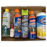 (E) Lot of Cleaning and Bug Control Spray as