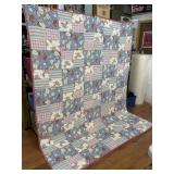 (B) Handmade Quilt  with Roses Design as Shown