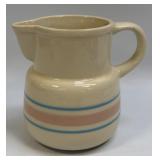 (D) Vintage McCoy Pottery Milk Pitcher with Pink