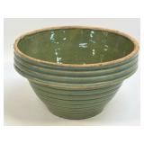 (D) Antique McCoy Mixing Bowl Ribbed Ringware