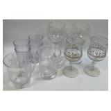 (C) Lot of Assorted Christmas Glassware and 4