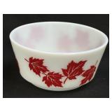 (D) Hazel Atlas Cereal Bowl-Maple Leaf 2 3/8'