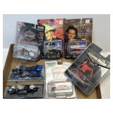 (C) 7 Assorted Trucks Cars and Motorcycles as