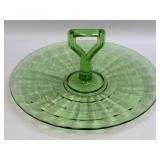 (D) Vintage Anchor Hocking Block Green Depression