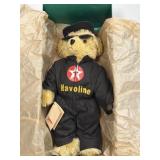 (D) Speedy Texaco Havoline Racing Bear Plush