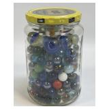 (D) Large Jar Of Marbles Including Shooters