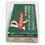 (SC) Full Box Remington Hi-Speed 223 Remington