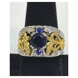(SC) Olivenorma Blue Gold Sapphire Crystal Two